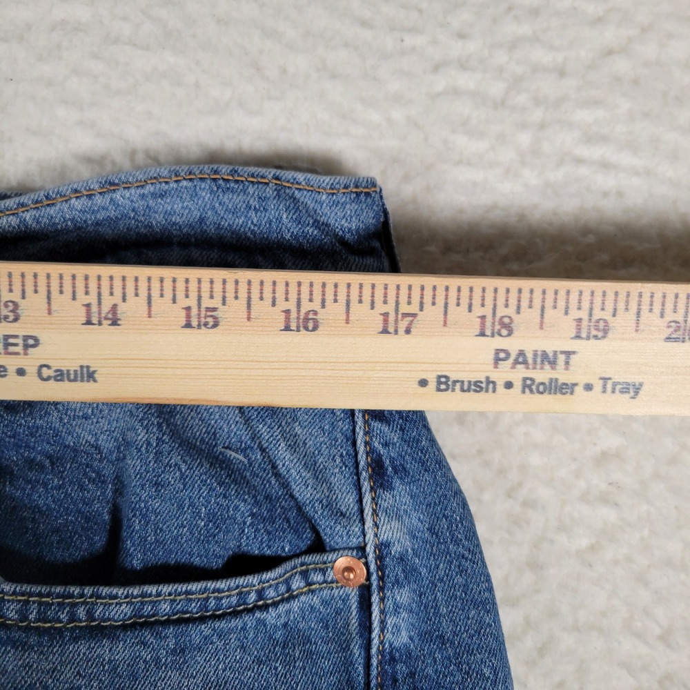 Levi's 505 Regular Fit Jeans Mens 34x30 Blue Medium Wash Straight Leg 00505-2959 - Picture 6 of 15